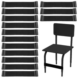 simarro 30Pack Classroom Chair Bands for Kids with Fidgety Feet, Black ADHD Tools Improve Focus & Reduce Restlessness Fidget Chairs and Desks Bands for Classroom Chair and Desks