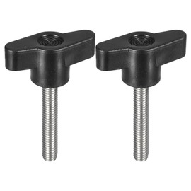 sourcing map 2Pcs Clamping Screw Knob, M6 x 35mm Metric 304 Stainless Steel T Shaped Thumb Screws Handle for Quick Remove Hand Tightening Knob Replacement