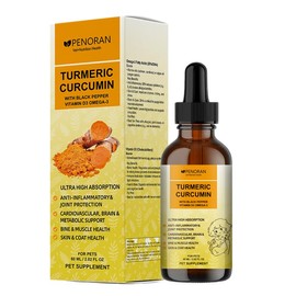 Dog Turmeric Curcumin for Dogs, for Joint Protection - Cardiovascular, Brain & Liver Support - Bone & Muscle, Skin & Coat Health, with black Pepper, D3, OMEGA-3 - most for middle-aged and elderly dogs