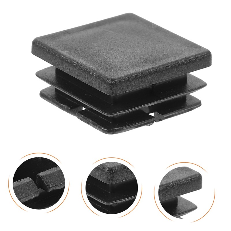 TEHAUX 1set Tube End Caps Durable Furniture Leg Glides Easy
