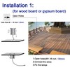 CNBRIGHTER LED In-Ground Well Light - Half-Moon, 12V-24V DC, IP67