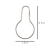 Silver Metal Shower Curtain Style Hanging Clip Chain Hooks Sorting