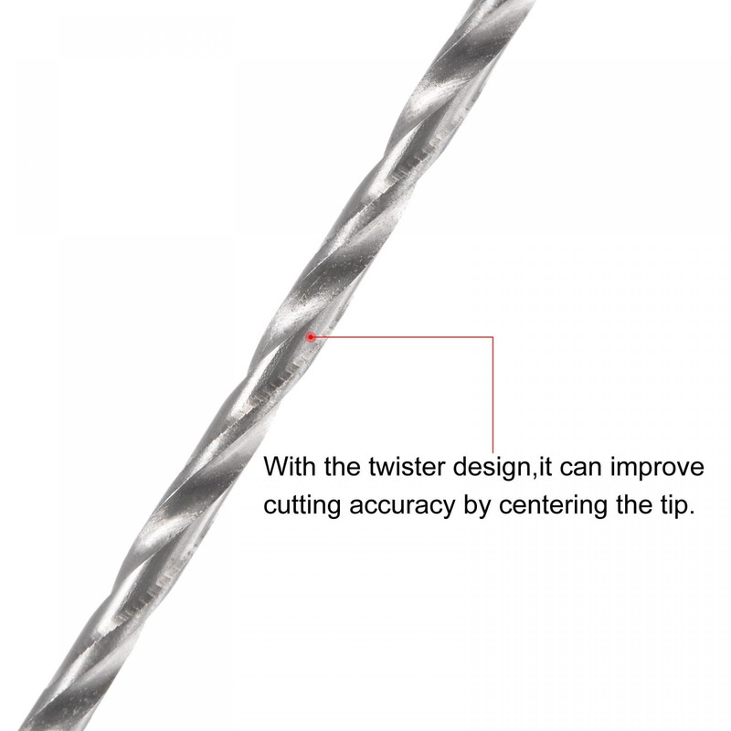 sourcing map 5 Pcs 1.5mm Mini Micro Twist Drill Bits,