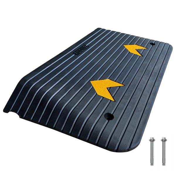 F COME Rubber Threshold Ramp for Doorways Heavy Duty 7.5cm