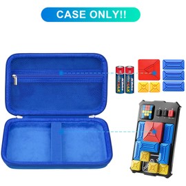 BOVKE Carrying Case Compatible with GiiKER Super Slide Puzzle Games, Super Slide Brain Teaser Puzzle Toys Holder with Space for Puzzle Pieces for Kids, Teens, Travel Games Birthday Gifts, Blue