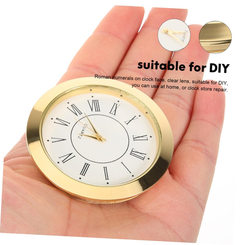 TEHAUX Vintage Clock Insert with Roman Numerals Clock Head for