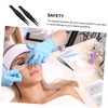 IWOWHERO 6pcs Stainless Steel Eyelash Tweezers Ergonomic Design for Easy