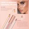 Prreal 2 x Lip Liner and Lipstick Makeup Set, Matte