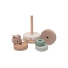 Jollein 120-001-68103 Wooden Stacking Tower with Rings
