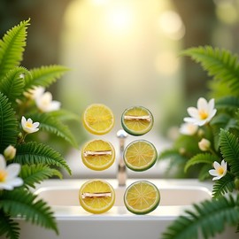 6Pcs Realistic Lemon Hairpin Hair Clip, Cute Fruit Hair Clips Fashion Anti-slip Bangs Side Hairpins, Hair Barrettes for Kids Girls Toddler, Christmas Hair Accessories Clips and Hair Decoration