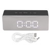LED Mirror Alarm Clock Rectangular Digital Clock with Temperature Display