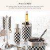 MACKENZIE-CHILDS Wine Bottle Cooler, Champagne and Wine Ice Bucket, Black-and-White