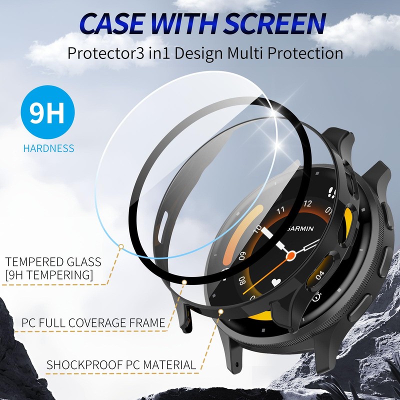 Kimiyaki 2 Pack for Garmin Venu 3 45mm Screen Protector