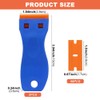 2PCS Plastic Scraper with 98pcs PlasticRazor Blades, Multipurpose Plastic Non-Scratch