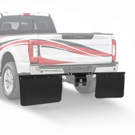 Gelacie Adjustable Hitch-Mounted Mud Flap 2" Hitch Receiver Fits Most Types