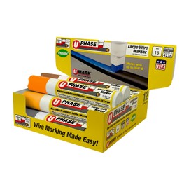 U-Mark Large U-Phase® 3-Phase Color Assortment Pack of 12 (3 ea. Brown,Yellow, Orange, Gray) 10718MD3
