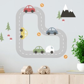 Teddylabels - Cars Decals - Easy-to-Apply & Removable Wall Stickers: Transform Your Toddlers Bedroom with Durable, Vibrant Peel-and-Stick Wall Decor – Stickers for Kids