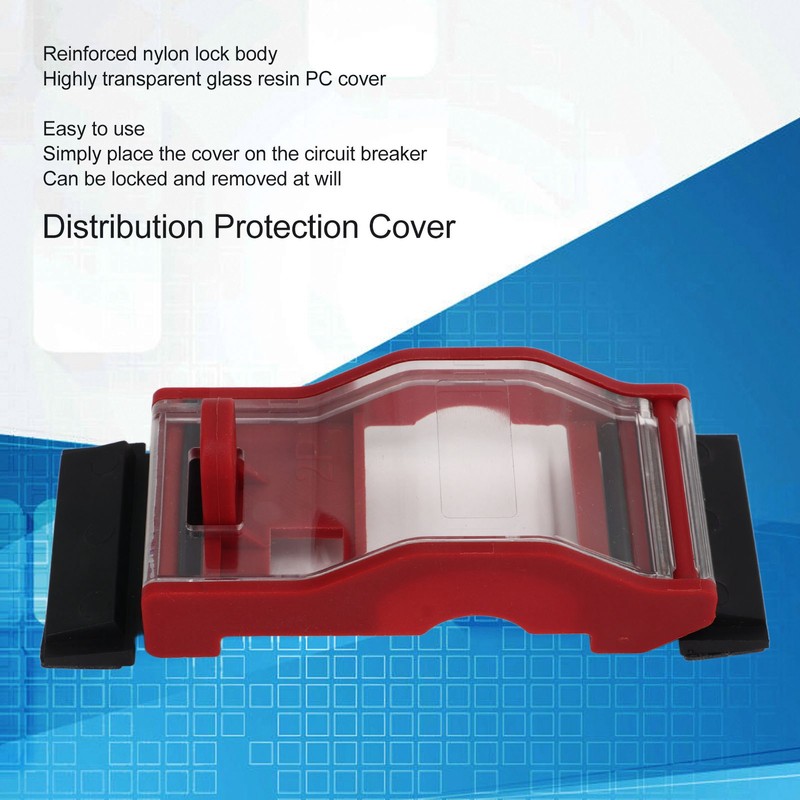 2P Breaker Protection Cover Lockout Set Engineering Insulation Transparent Circuit