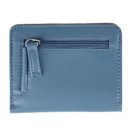 CTM Women's Mini Organizer Wallet, Dusty Blue