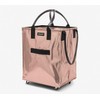 Hulken Large Rolling Tote Bag with Zip Top & Button