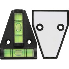 DIGIFLEX 2 Way Mini Black Spirit Level – Small T Shaped Bubble Levelling Tool for On-The-go Measuring – Spirit Levels for a Caravan Campervan Furniture Picture Frames Decking Camera Tripod Camping