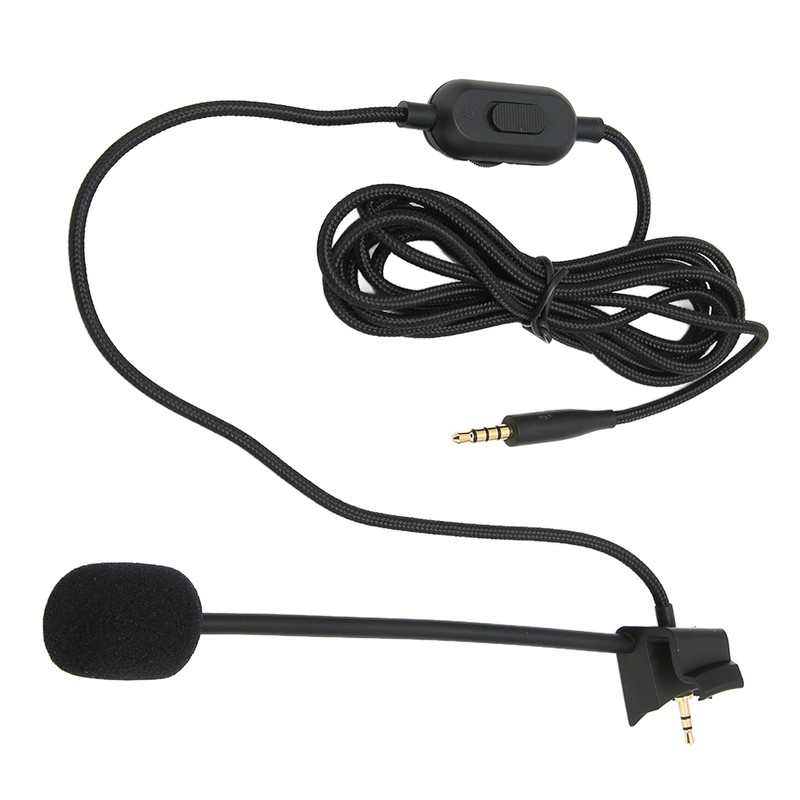 Cantilever Microphone Cable Earphone Audio Cable with Volume Control Mute