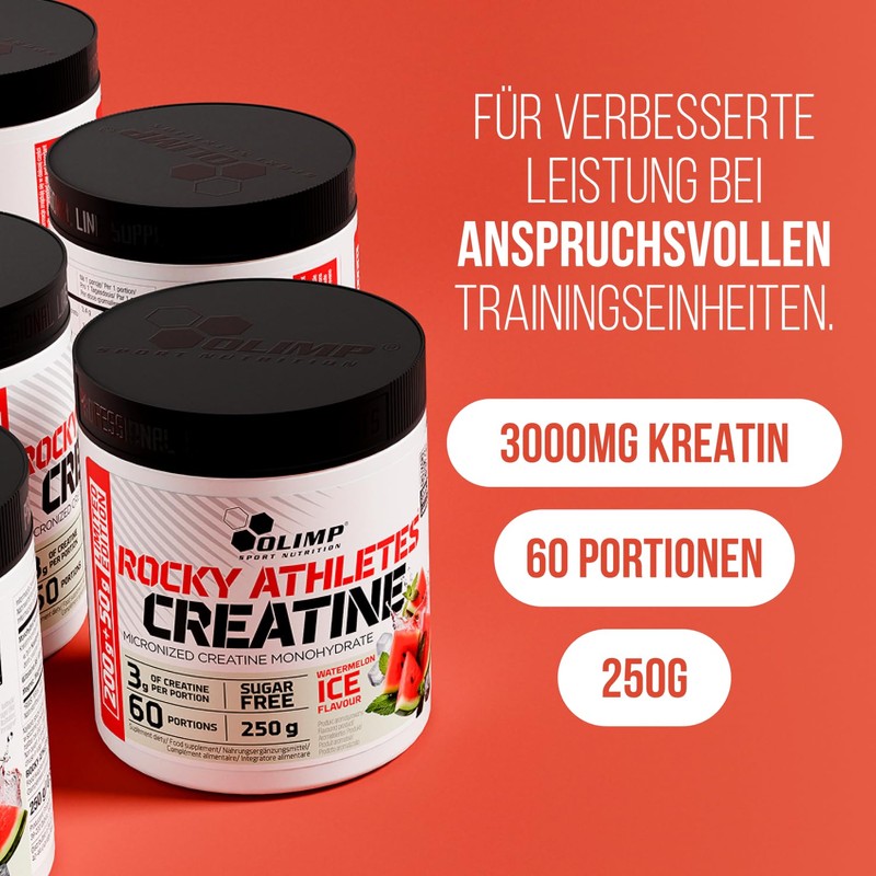 Olimp Rocky Athletes Creatine - 250 g, Watermelon Ice -