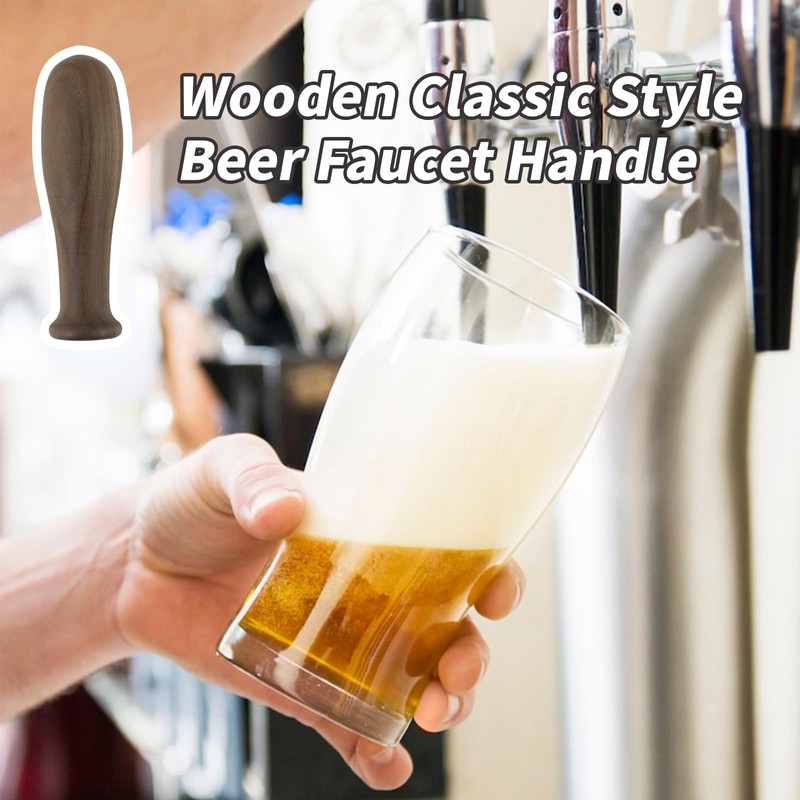 Pastlla Beer Tap Handle, Wooden Classical Style Beer Tap Handle