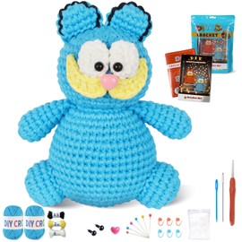 YOOAOYO - Kit de ganchillo para principiantes, niños y adultos, tambalea, artes y manualidades, accesorios de ganchillo con ganchos ergonómicos de ganchillo, hilo de ganchillo para aprender paso a