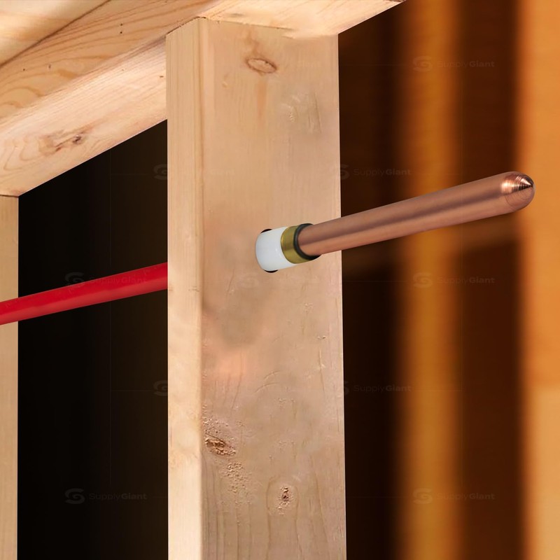 3/4" Expansion Copper Stub Out Pex-A, 3/4" x 8" Straight