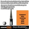 ARROW 20x 4.5" Tall Gold M14x1.5 Spike Lug Nuts &