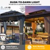 TWINKVILLA Solar Chandelier Outdoor, 4-Lights 23" Rustic Farmhouse Industrial Iron