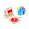 Montessori Baby Toys Play Kit Montessori Mirror Peekaboo Knob Puzzle,