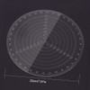 VISLONE Round Centre Finder Compass, Clear Acrylic Lathe Centring Tool,