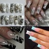 100PCS Star Nail Charms for Acrylic Nails Silver Cross Heart