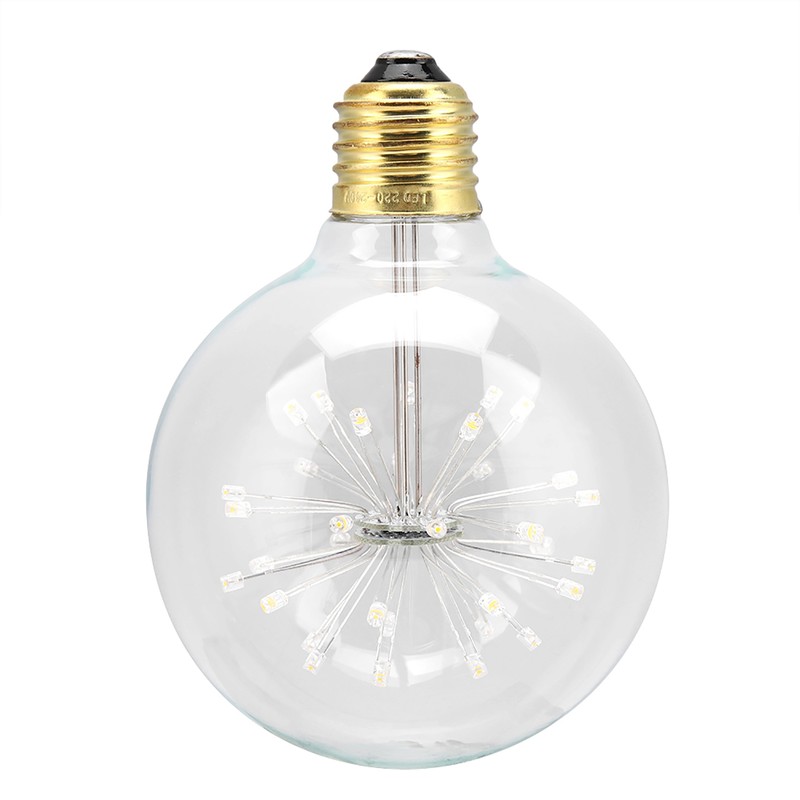 E27/G95 220V Retro Style Filament Light Bulb LED Lamp for