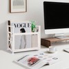 White Magazine Holder, Metal Magazine Rack Floor, Magazine Storage Basket,