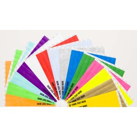 200 x Tyvek Wristbands Waterproof, Tear-Resistant Event Wristbands for Parties, Events, Festivals, Crowd Management – 3/4 inch 19 mm (Orange)