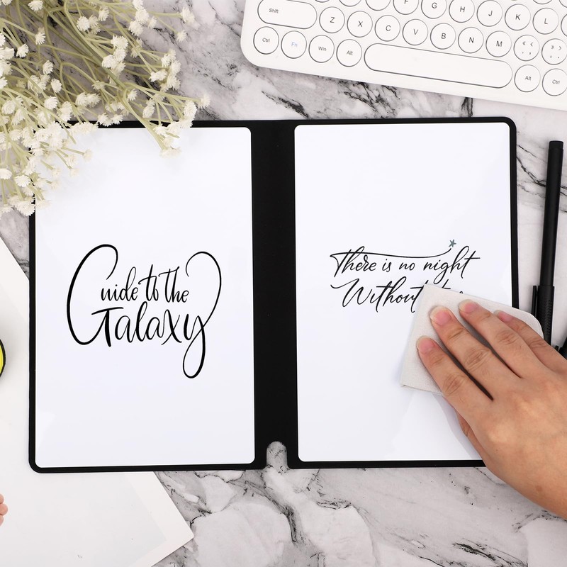 Reusable Notebook, Wipe Clean Notebook 24 x 16.5 cm, Portable