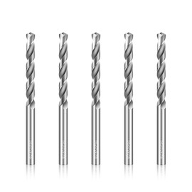 2.6mm Drill Bits Solid Carbide Drill Bits, Metric Drill Bit Set, Tungsten Carbide Drill Bit Set for Stainless Steel Hardened Steel Cast Iron Alloy Copper, 5 Pcs