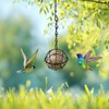 Fat Ball Holder, Pack of 4 Bird Feeder, Metal Fat