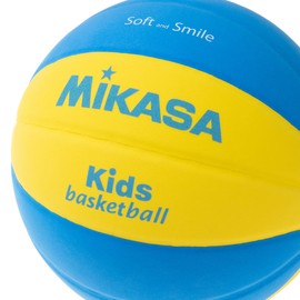 Mikasa SB5-YBL Smile Basketball No. 5 (For Boys, Girls, Elementary School Students), EVA Special Sponge, Smile Series, Yellow/Blue, Recommended Inner Pressure: 0.20 - 0.25 kgf/sq ft (0.20 - 0.25 kgf/cm)