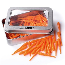 CUESOUL 2BA Soft Tip Dart Tips - Pack of 100 (Orange)