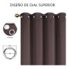 Set 2 Cortinas Blackout Premium 280x220cm Lisa Ventanas Deco