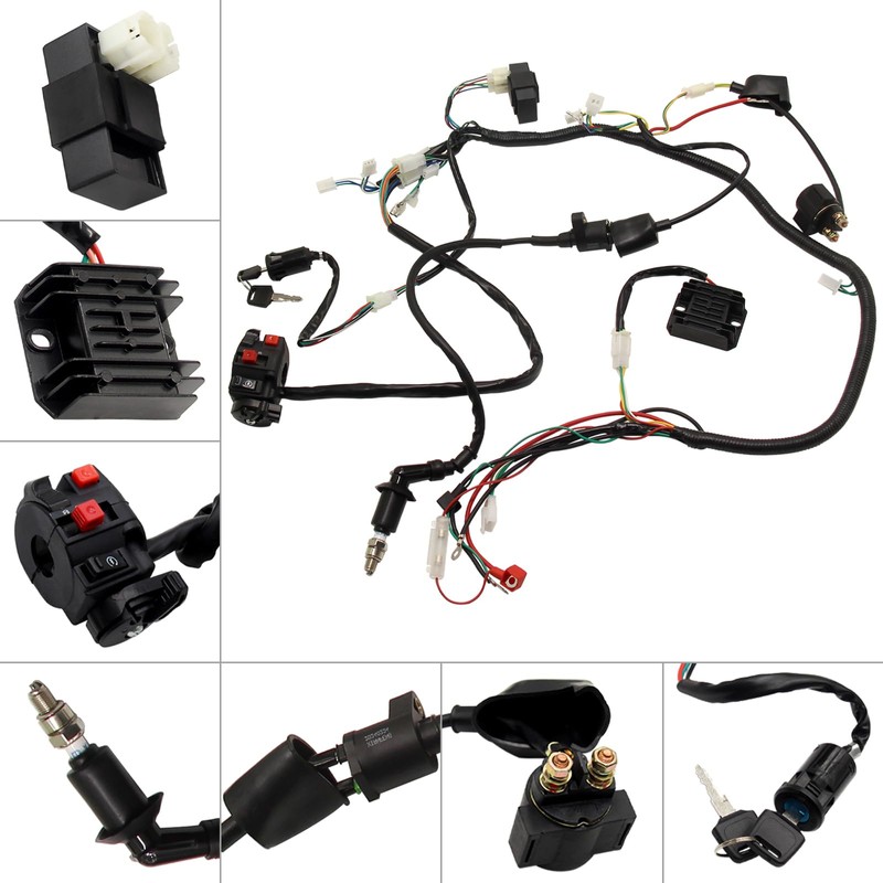 Full Electric Wire Harness Wiring Harness Loom CDI Coil Solenoid