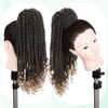 WIGER Clip In Dreadlock Ponytail Extensions Faux Locs Twisted Hairpiece