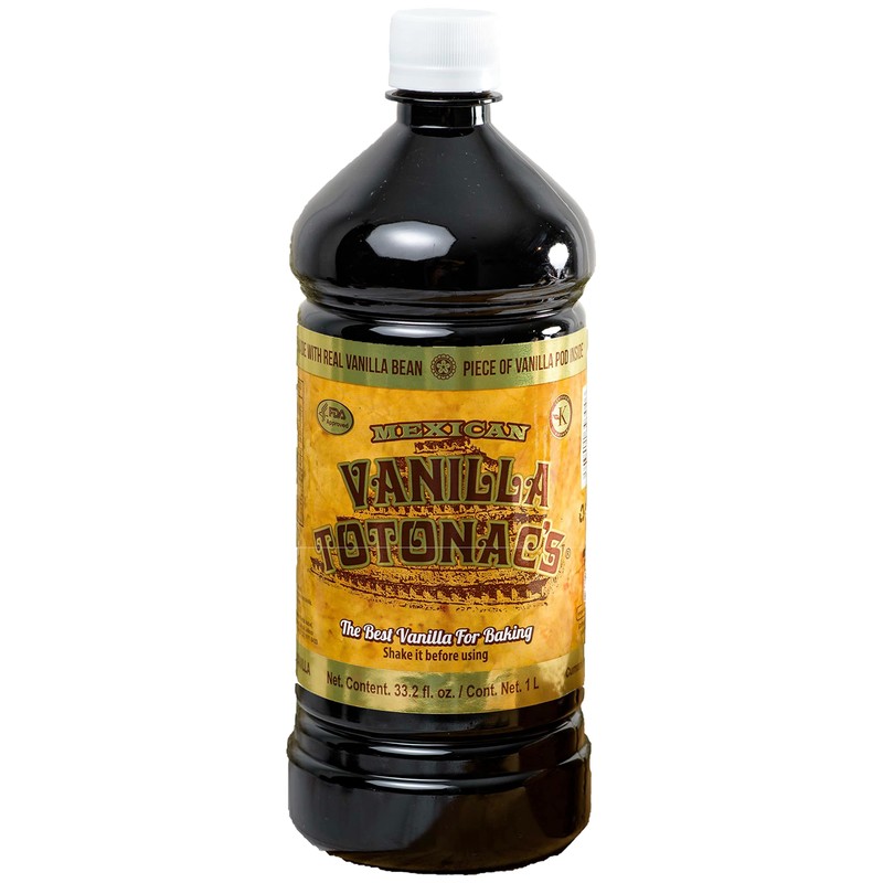 Mexican Vanilla Totonac’s - 33.2 Oz (1 Lt) Bottle -
