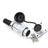 ZBLZGP WS20 Waterproof IP67 Aviation WEIPU Plug Socket M20 Square