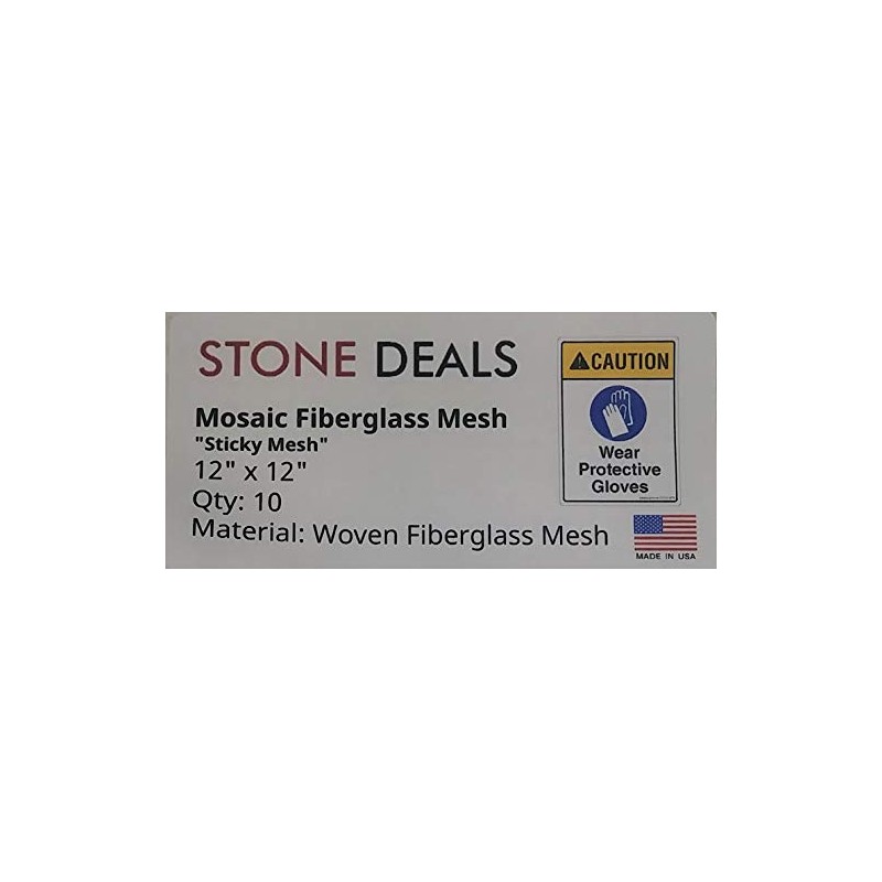 Stone Deals Sticky Mesh for Back Mounted Mosaic 12" x