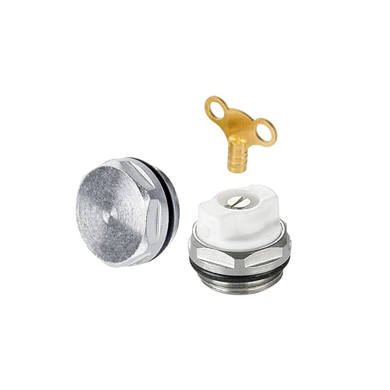 UKDeals Direct® Radiator Air Bleeder, Blank Cap Set Manual Radiator